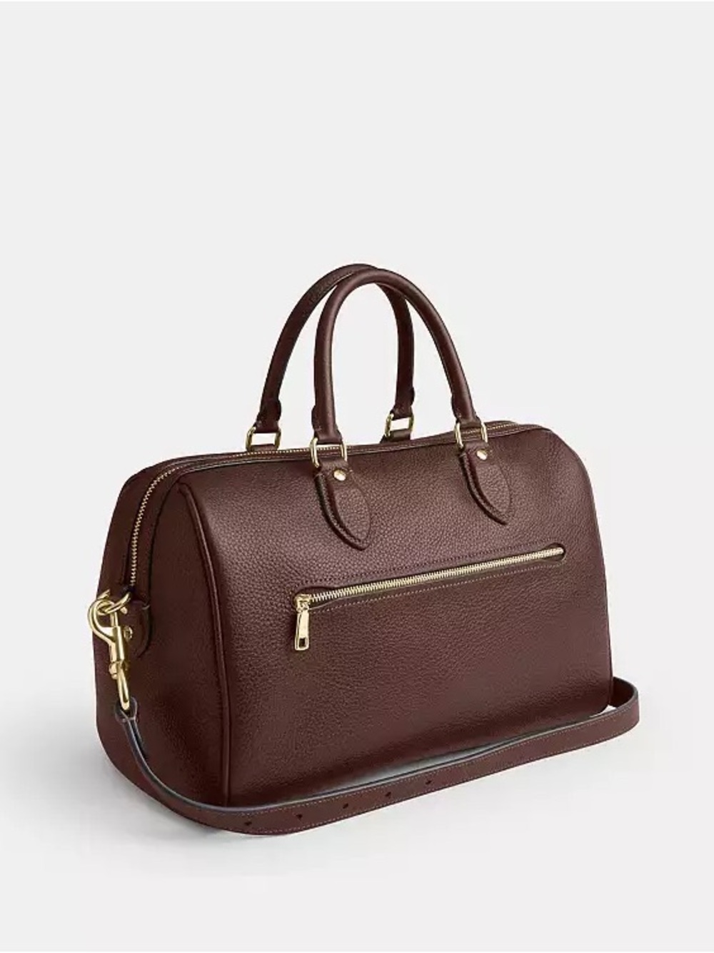 Coach Large Rowan Satchel Bag in Maple NWT - Picture 3 of 12